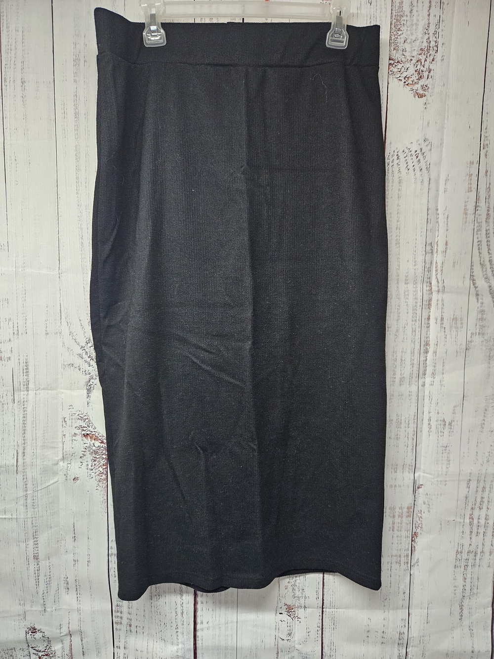 Mexx Women's Black Knit Maxi Skirt - Straight Silhouette